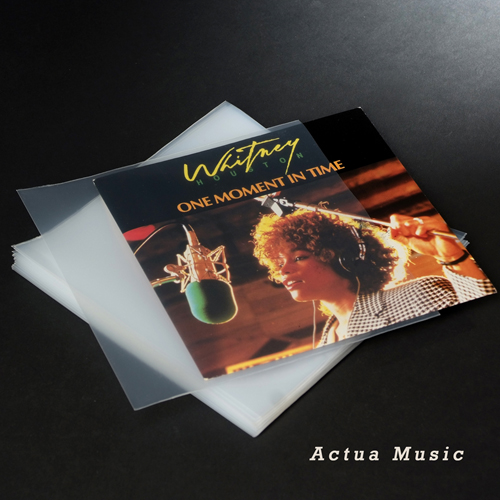 ACTUA MUSIC - Protection Disques Vinyles - 100 Pochettes de protection pour vinyle  45T en polyéthylène 120 microns